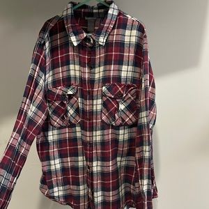 Plaid button up long sleeve.
